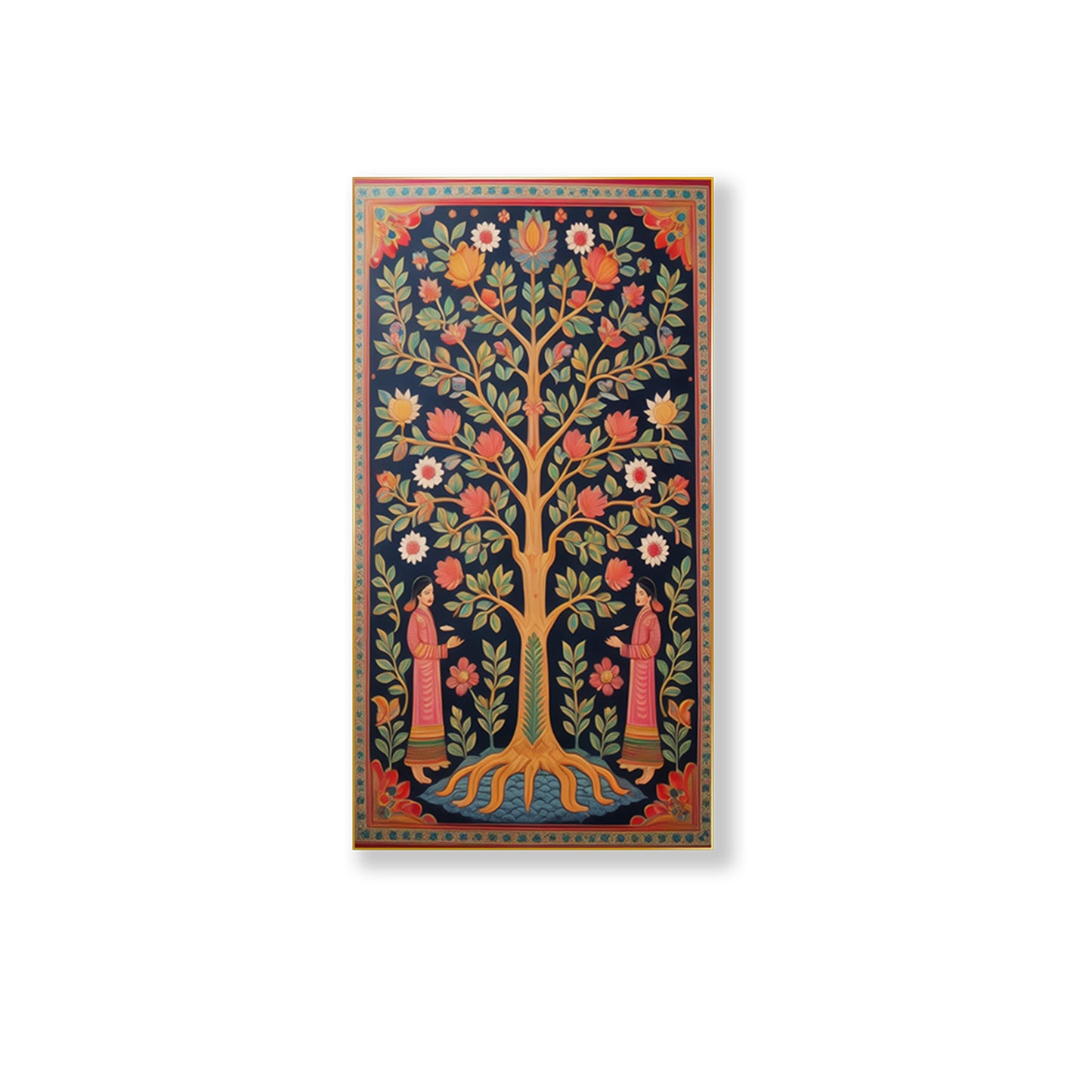 Tree of Life Canvas Tapestries Set of 2 Printed Wall Painting