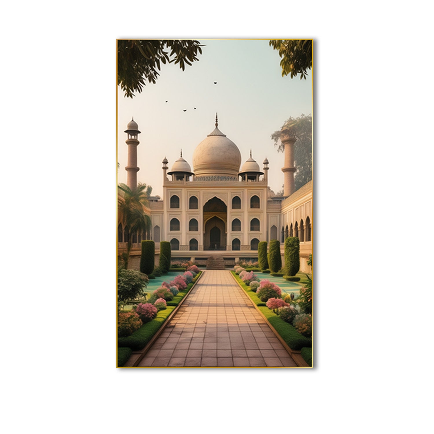 Iconic Taj Mahal Canvas Series Set of 3 Printed Wall Painting