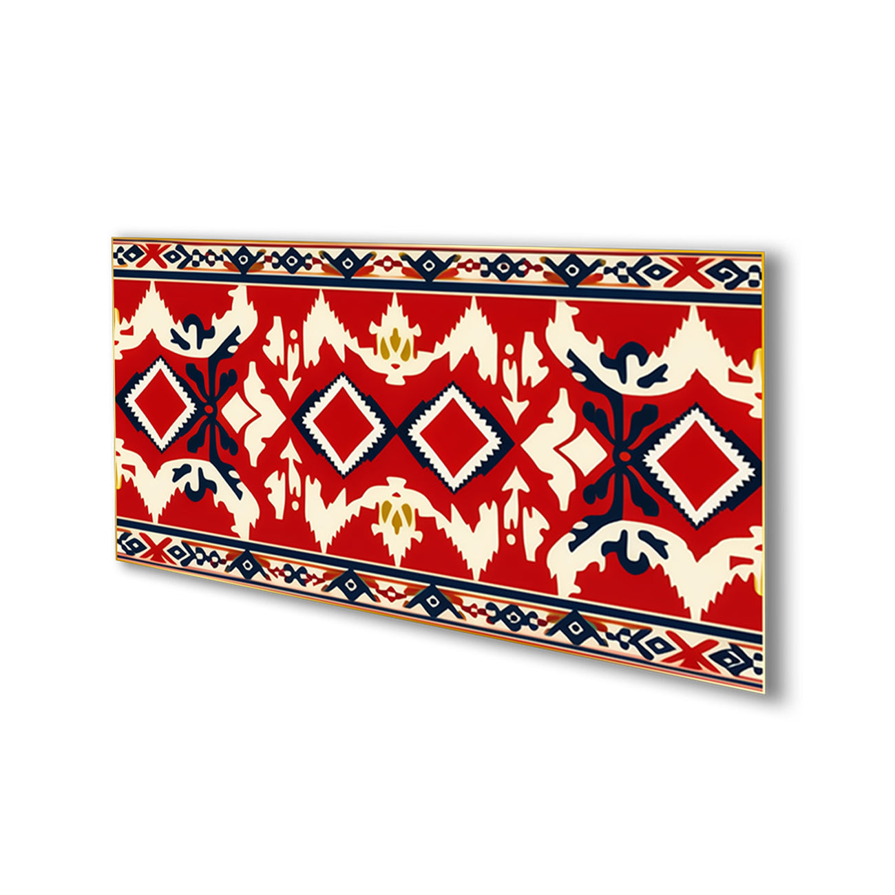 Elegant Ikat Canvas Wall Art Painting