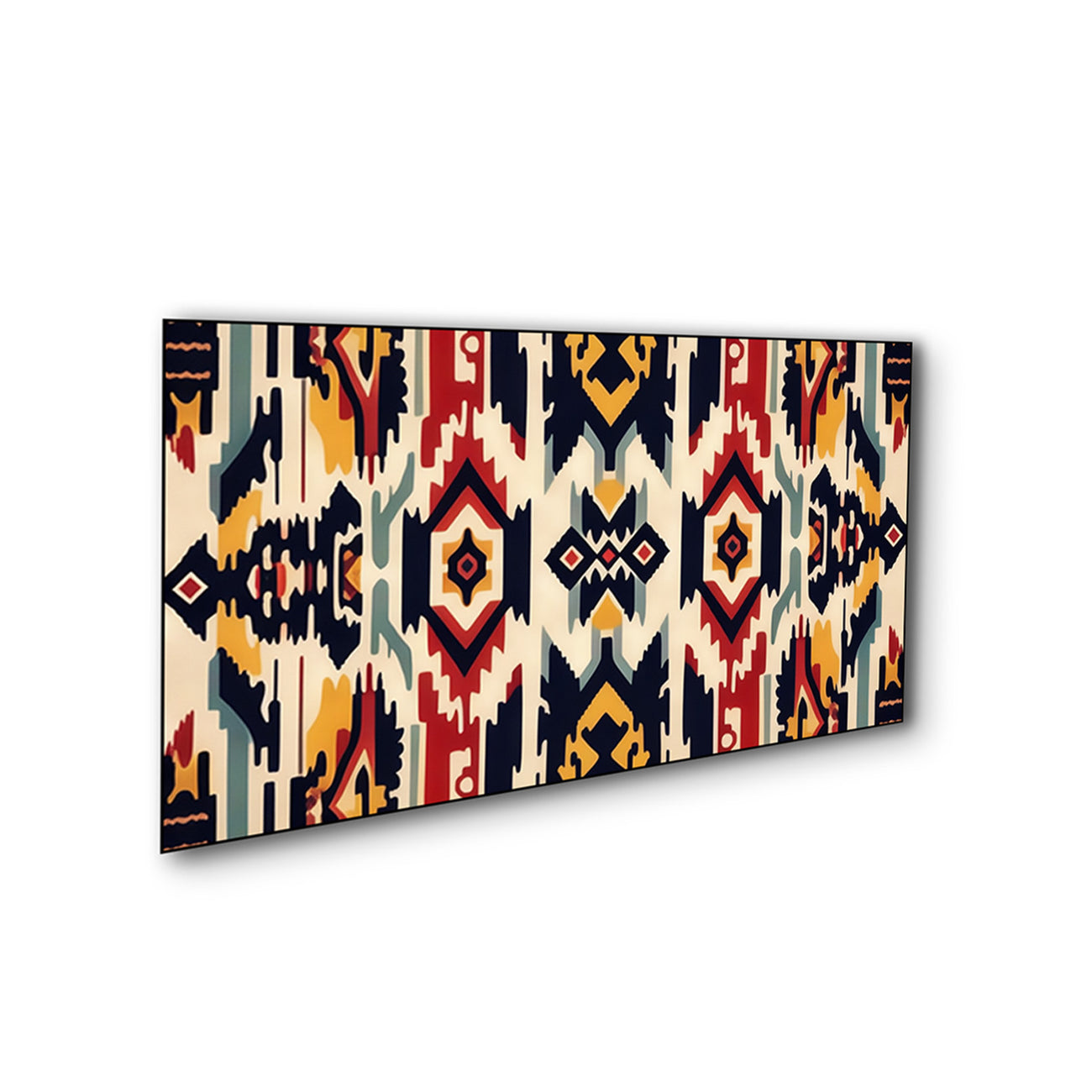 Traditional Ikat Canvas Wall Art Painting