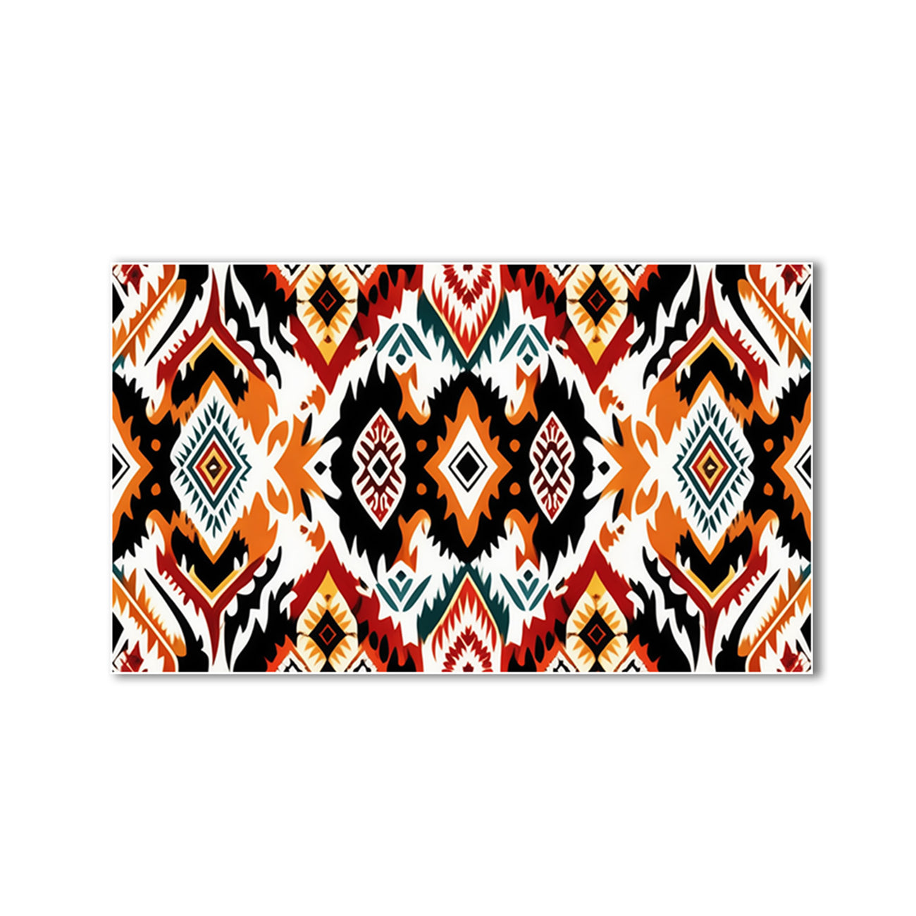 Classic Ikat Canvas Wall Art Painting