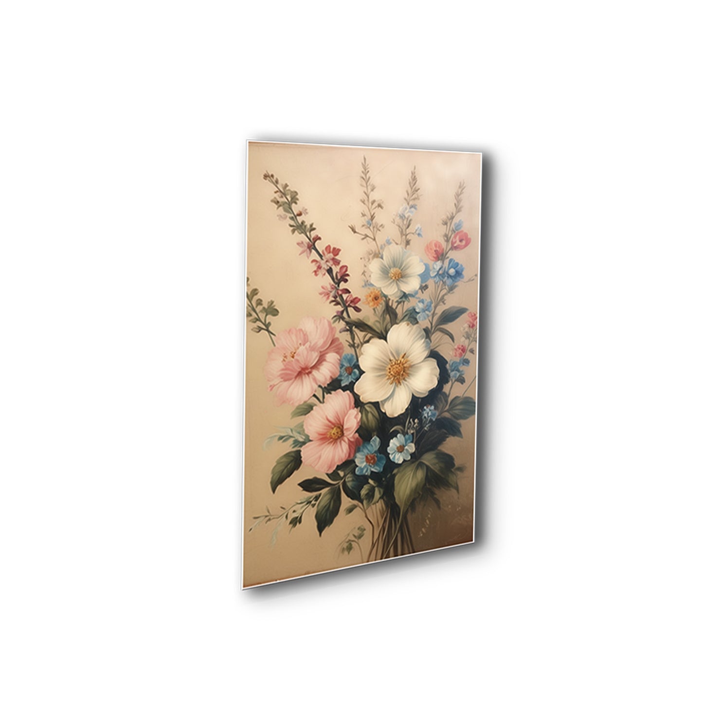 Vibrant Flowers in Vase Canvas Printed Wall Painting