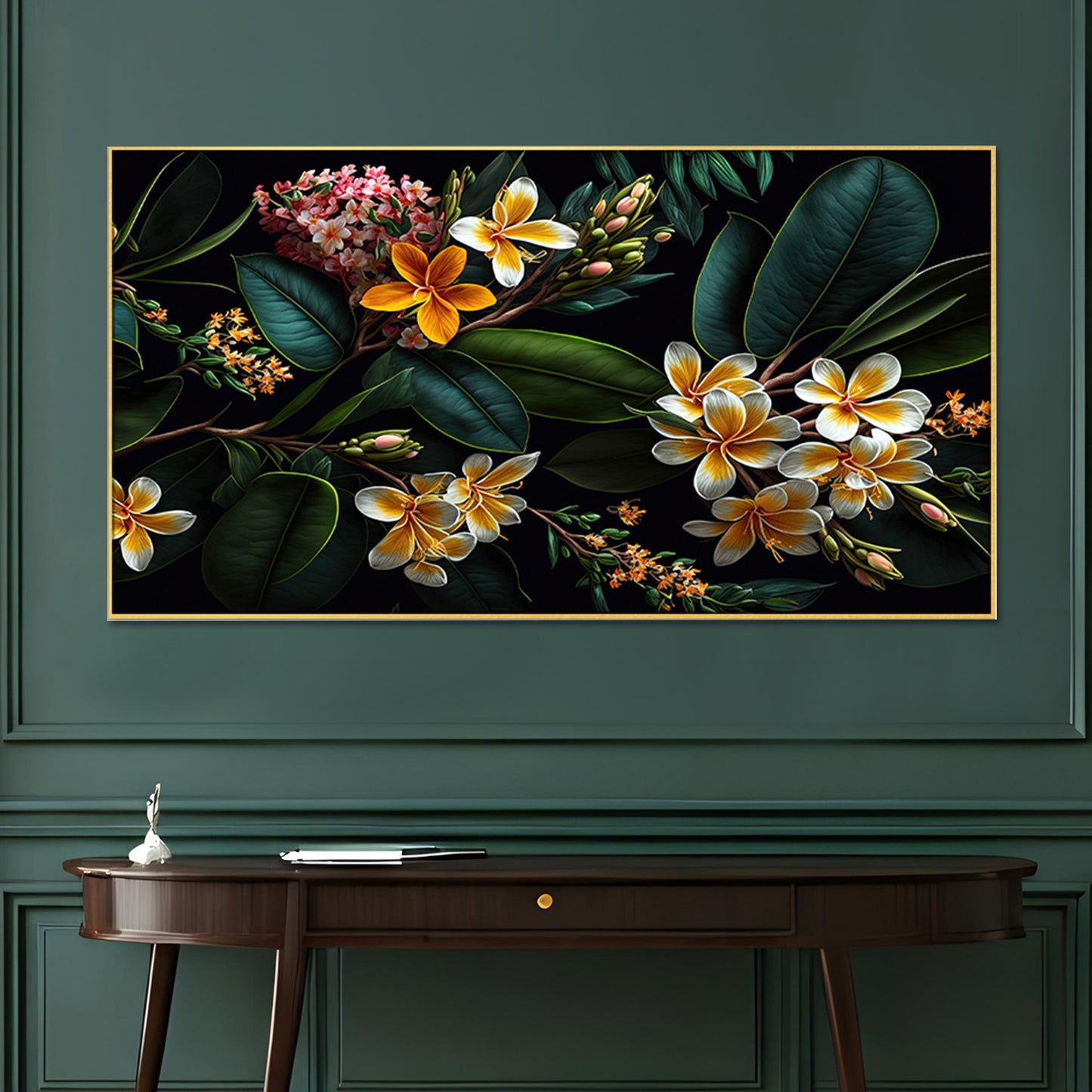 Exotic Tropical Flower Wall Painting