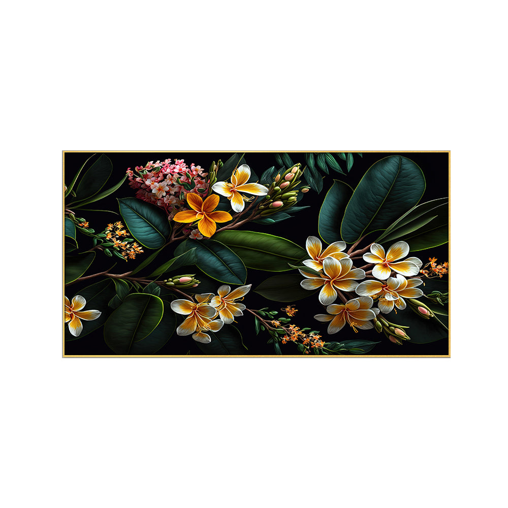 Exotic Tropical Flower Wall Painting