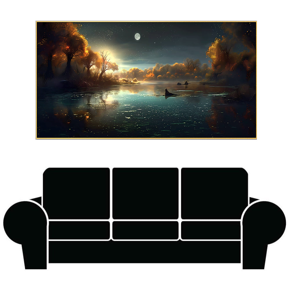 Serene Moonlit Waters Wall Decor