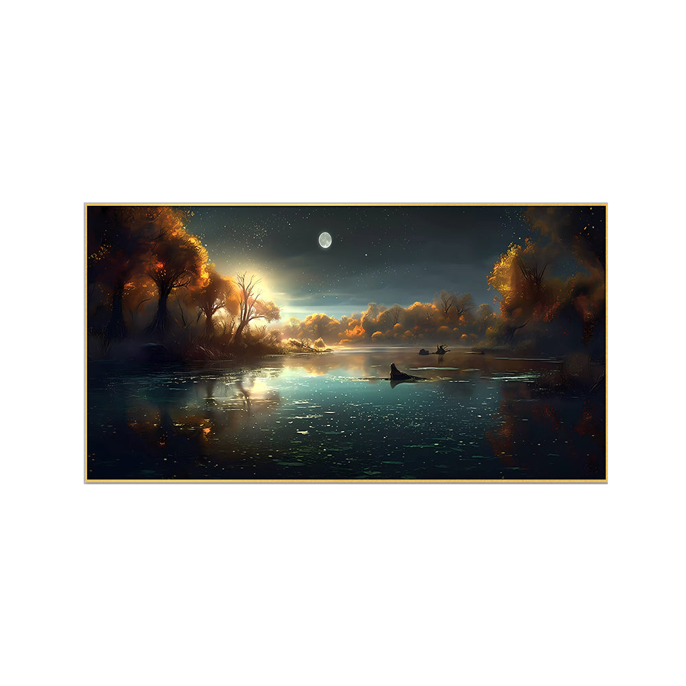 Serene Moonlit Waters Wall Decor