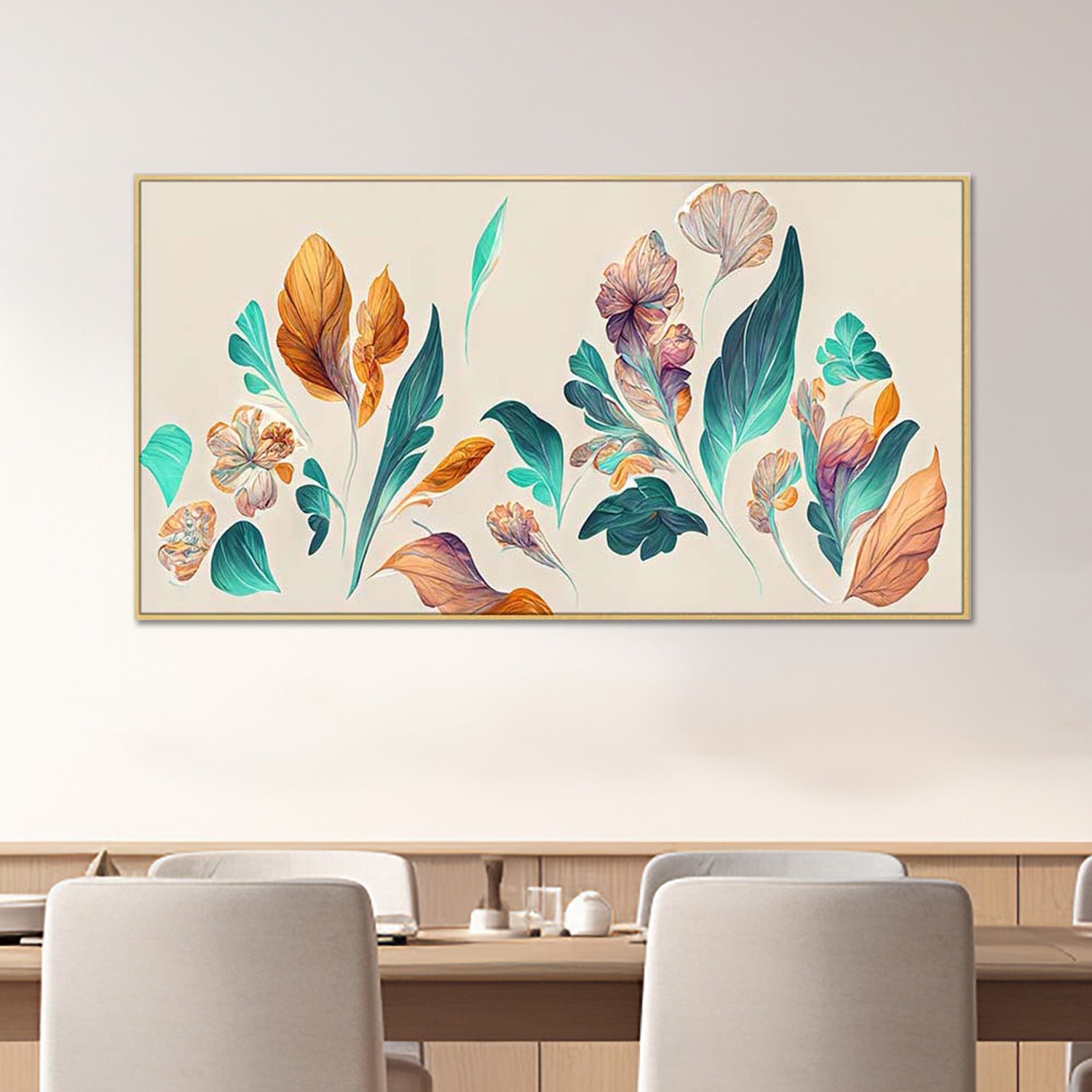 Captivating Leaf Canvas Wall Decor