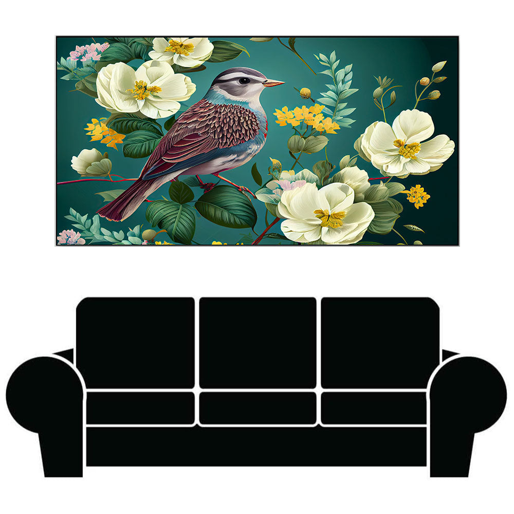 Charming Bird and Flower Artwork