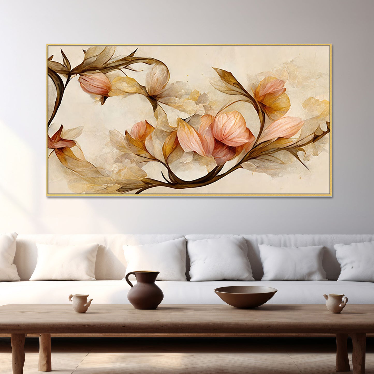 Gorgeous Flowers Framed in Gold