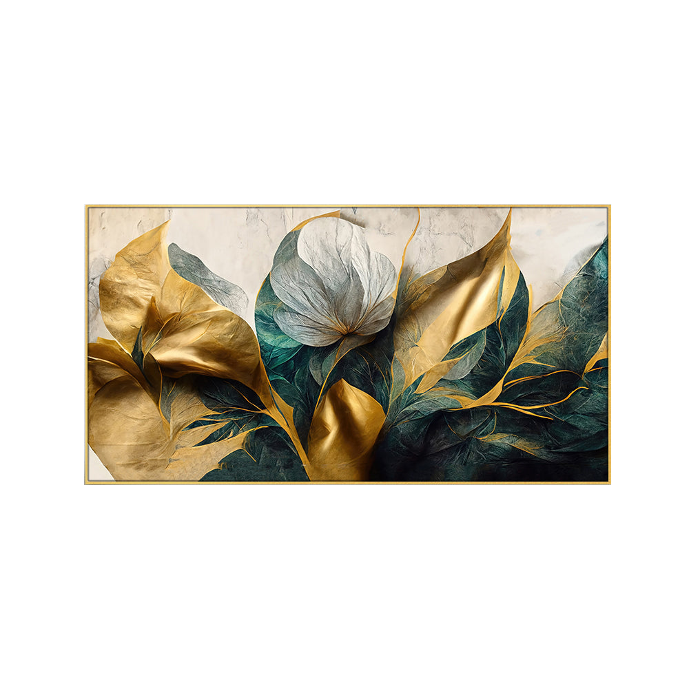 Timeless Gold Leaf Flower Design