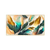 Nature-Inspired Gold Green Canvas Art