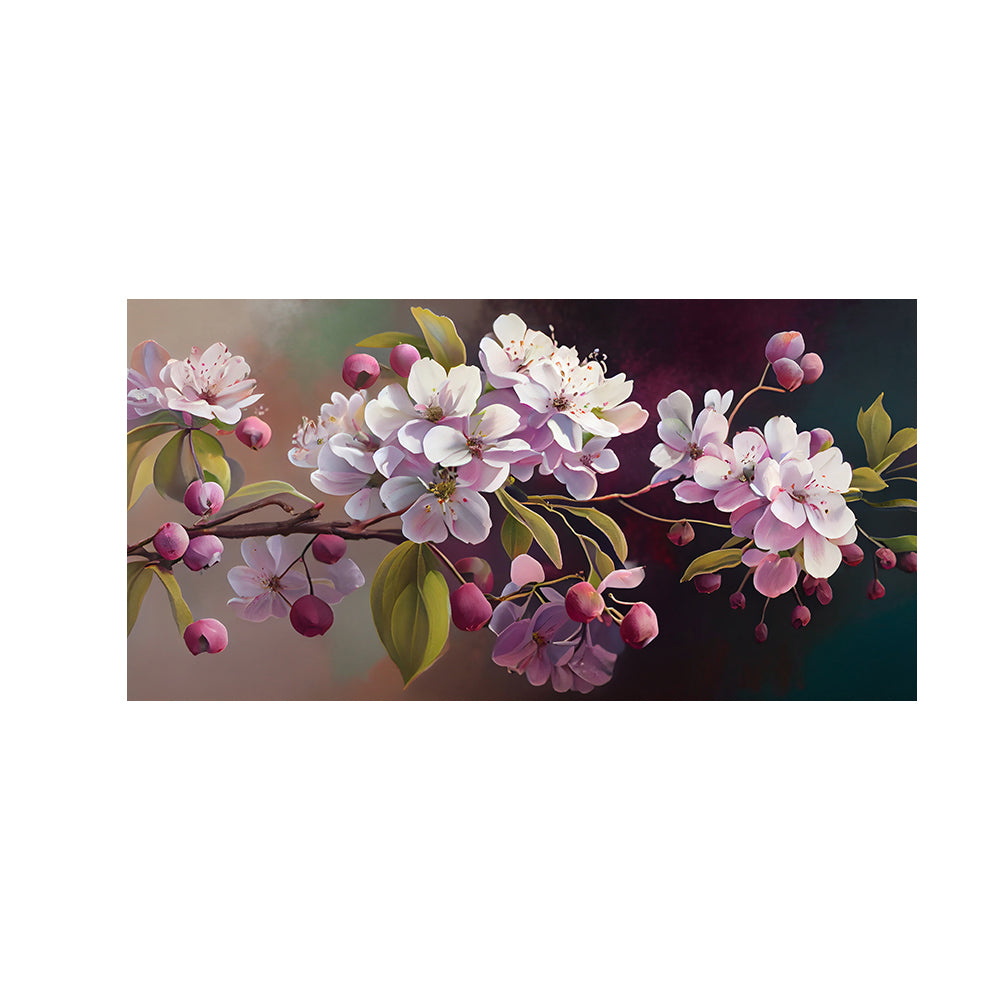 Elegant Floral Branch Canvas Art