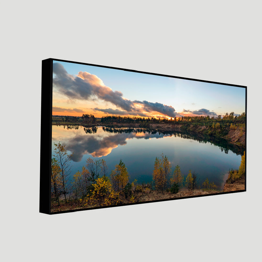 Serene Sunset Lake Canvas Print