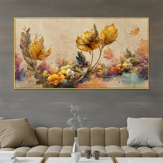 Vibrant Floral Harmony on Beige