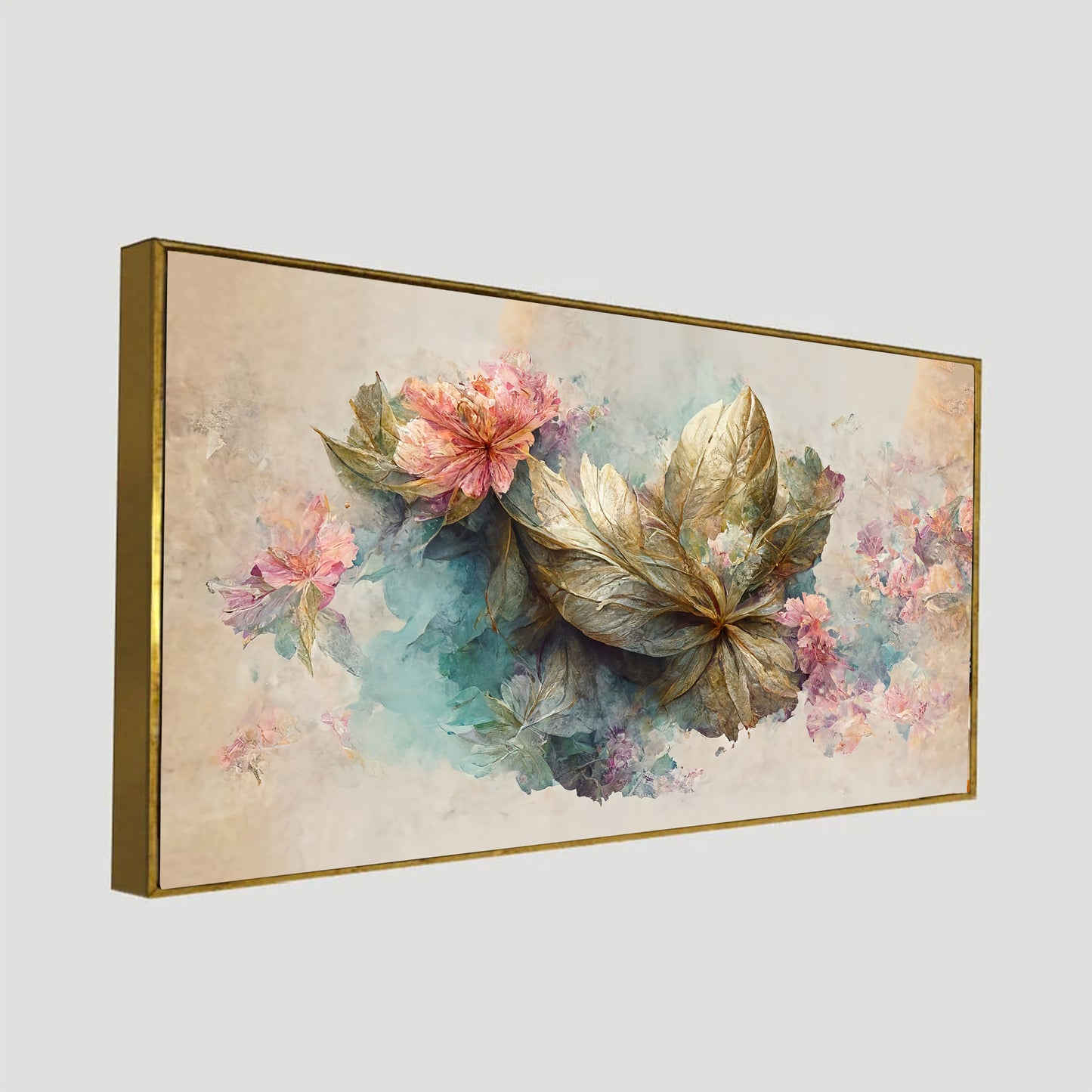 Serene Floral Canvas in Soft Hues