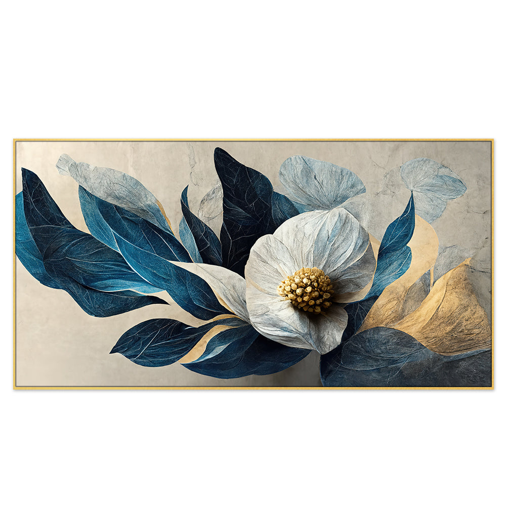 Nordic Serenity: Soft Floral Canvas