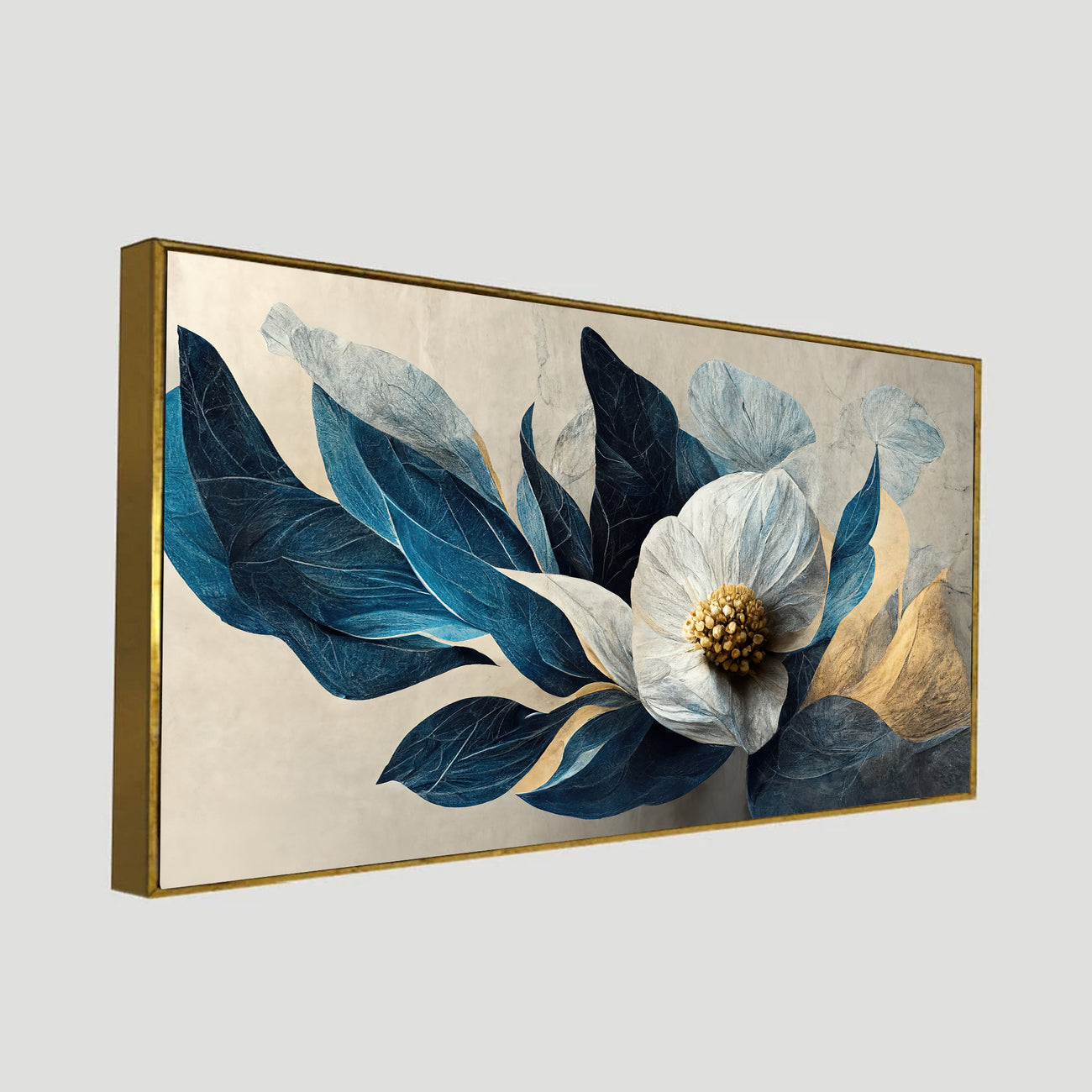 Nordic Serenity: Soft Floral Canvas