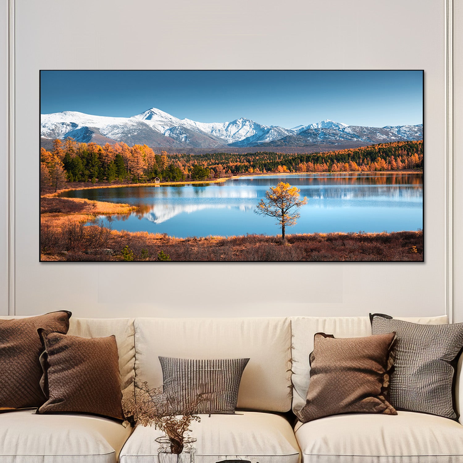 Serene Lake and Mountain Landscape