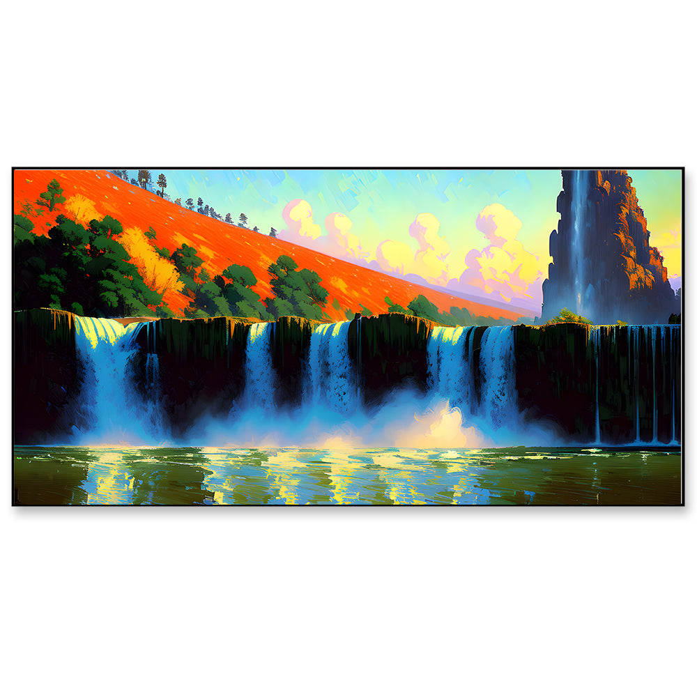 Serene Waterfall Canvas Wall Art