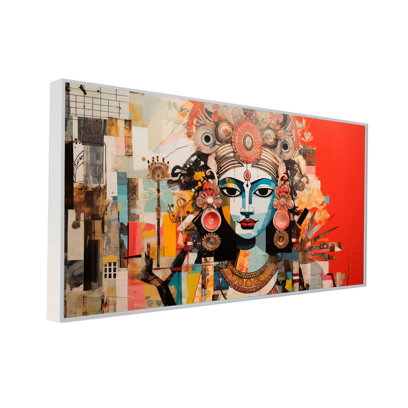 Vibrant Lord Krishna Canvas Art