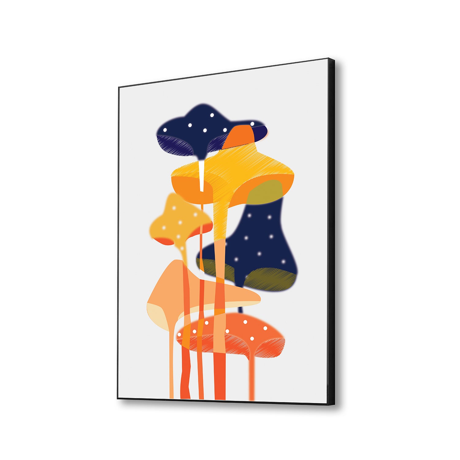 Whimsical Mushroom Canvas Artwork