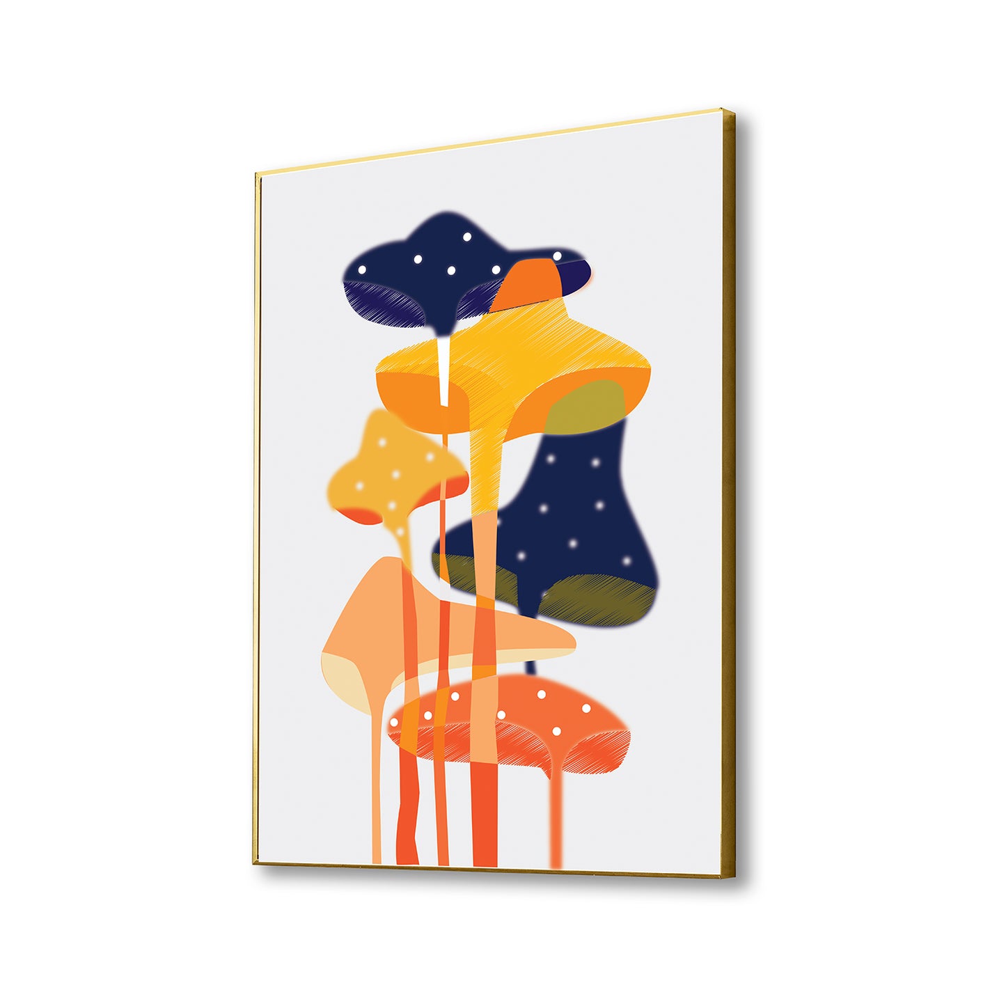 Whimsical Mushroom Canvas Artwork