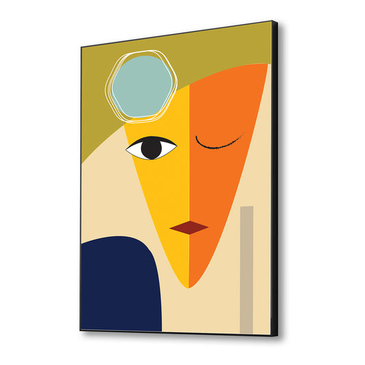 Vibrant Abstract Face Artwork