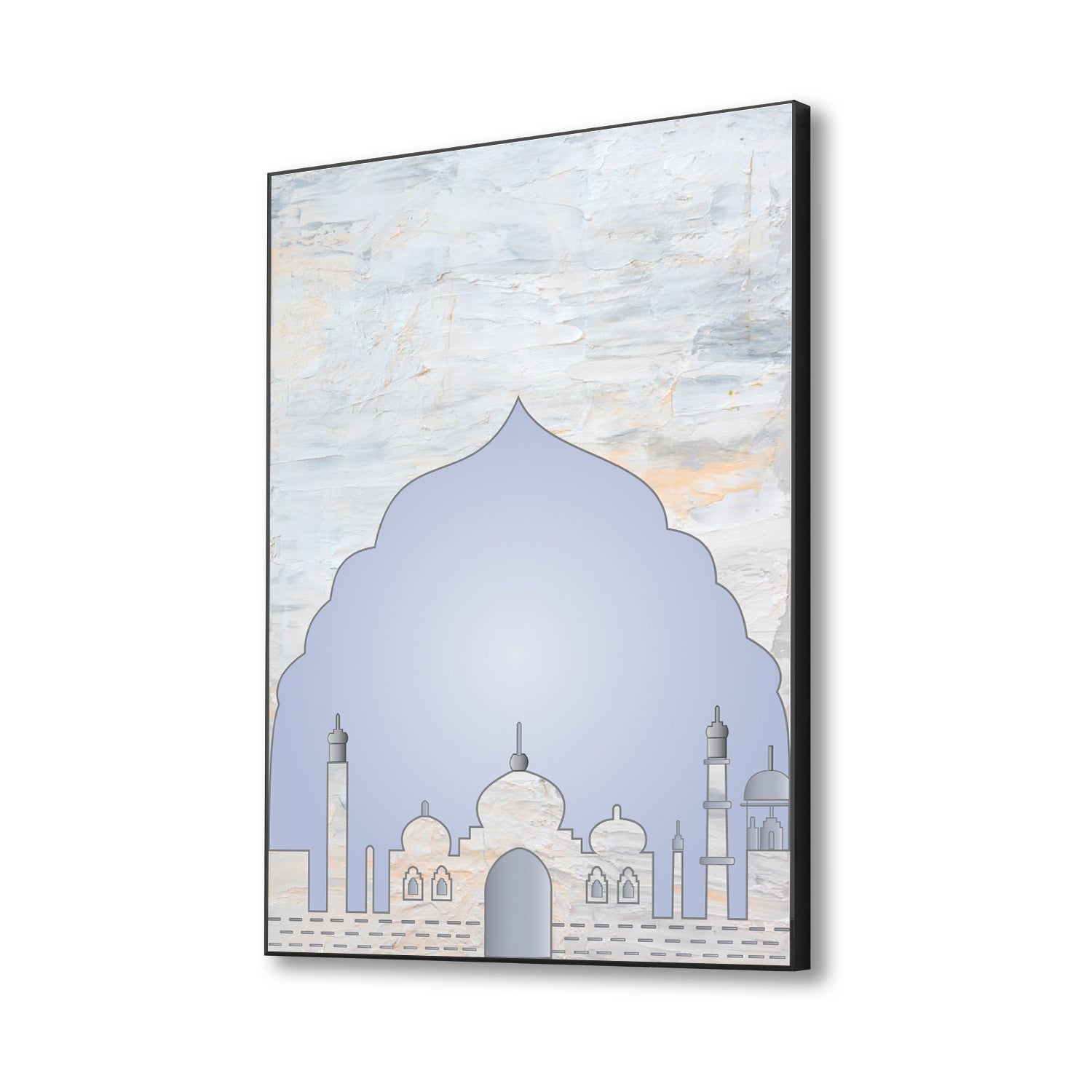 Serene Blue Mosque Wall Art Wall Painting