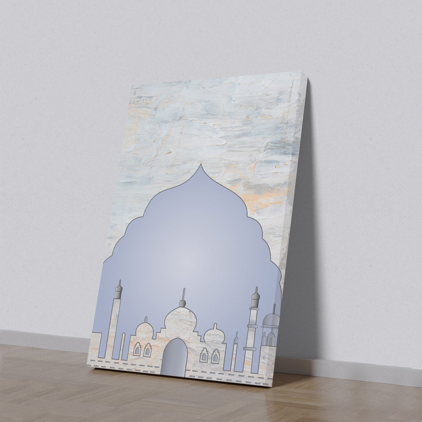 Serene Blue Mosque Wall Art Wall Painting
