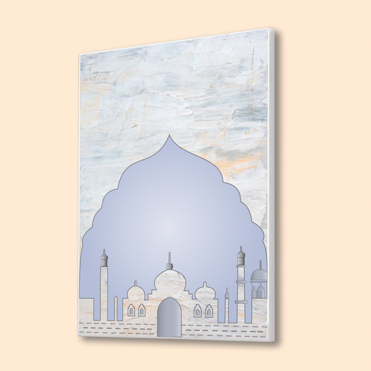 Serene Blue Mosque Wall Art Wall Painting
