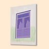 Luxurious Purple Window Canvas Wall Painting