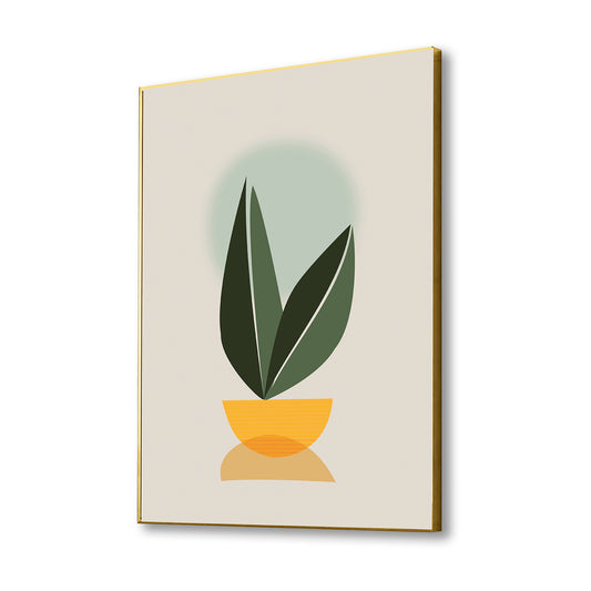 Elegant Plant In Bowl Décor Canvas Wall Painting