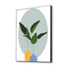 Tranquil Green Plant Vase Art Canvas Wall Painting