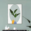 Tranquil Green Plant Vase Art Canvas Wall Painting