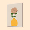 Vibrant Flower in Yellow Vase Canvas Wall Painting