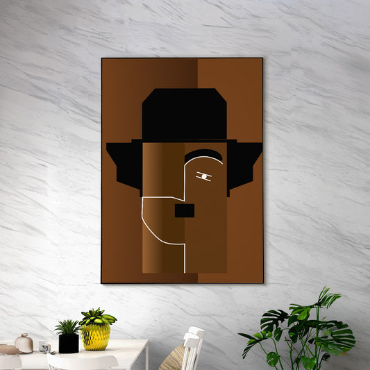 Chaplin's Timeless Elegance: Canvas Print Wall Painting