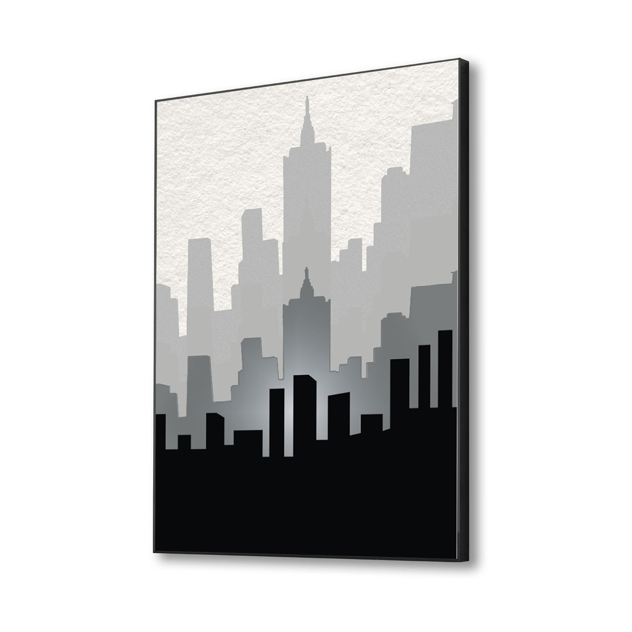 Urban Elegance: Cityscape Canvas Print Wall Painting