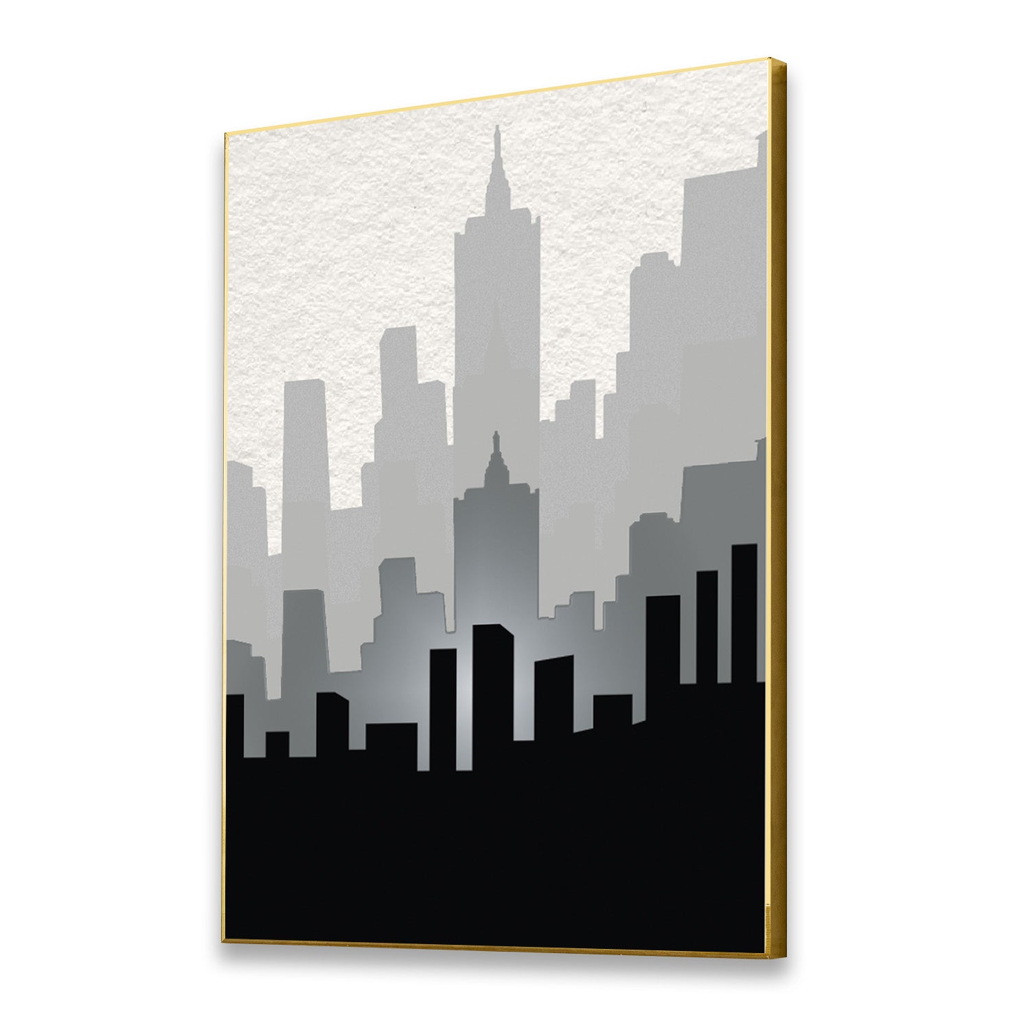 Urban Elegance: Cityscape Canvas Print Wall Painting