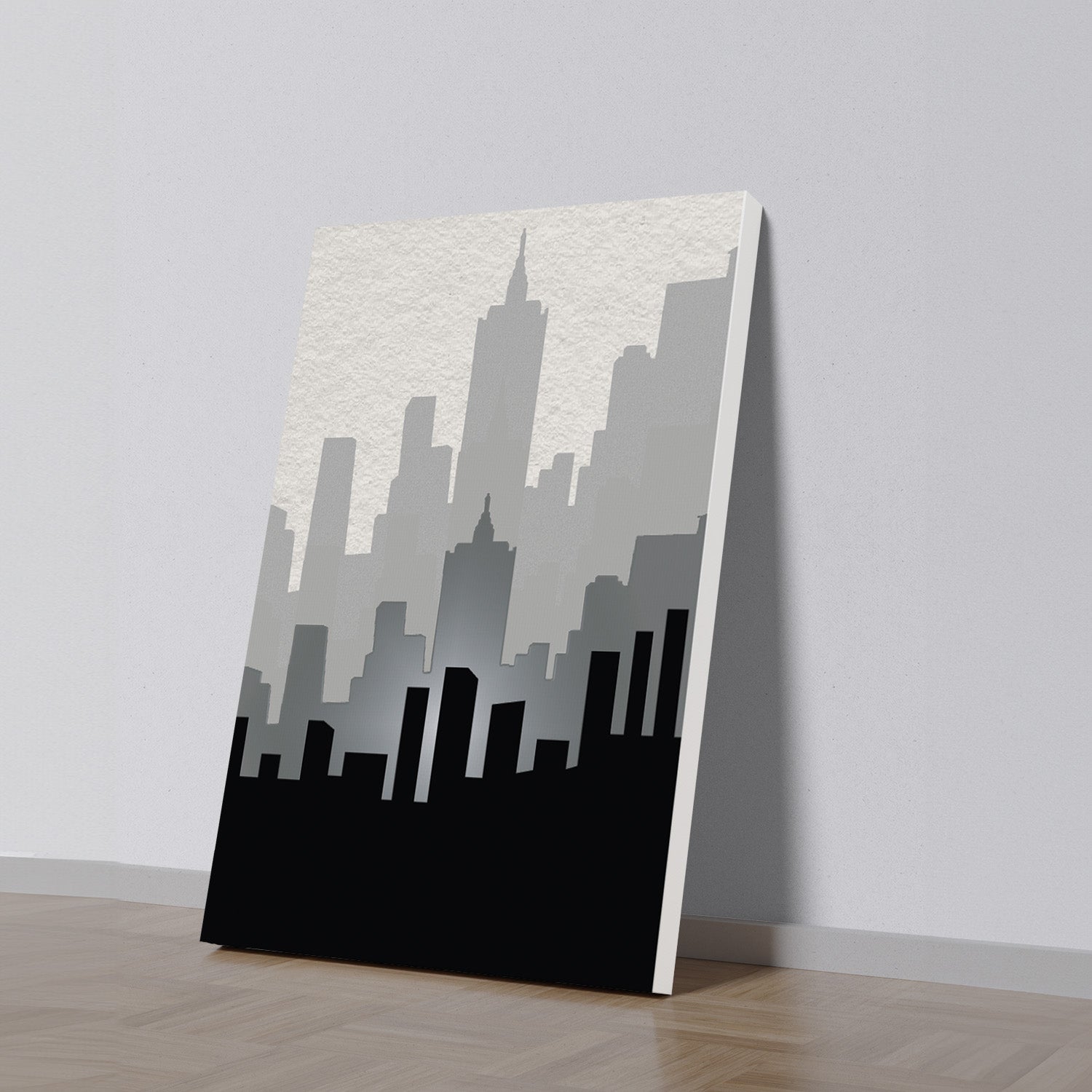 Urban Elegance: Cityscape Canvas Print Wall Painting