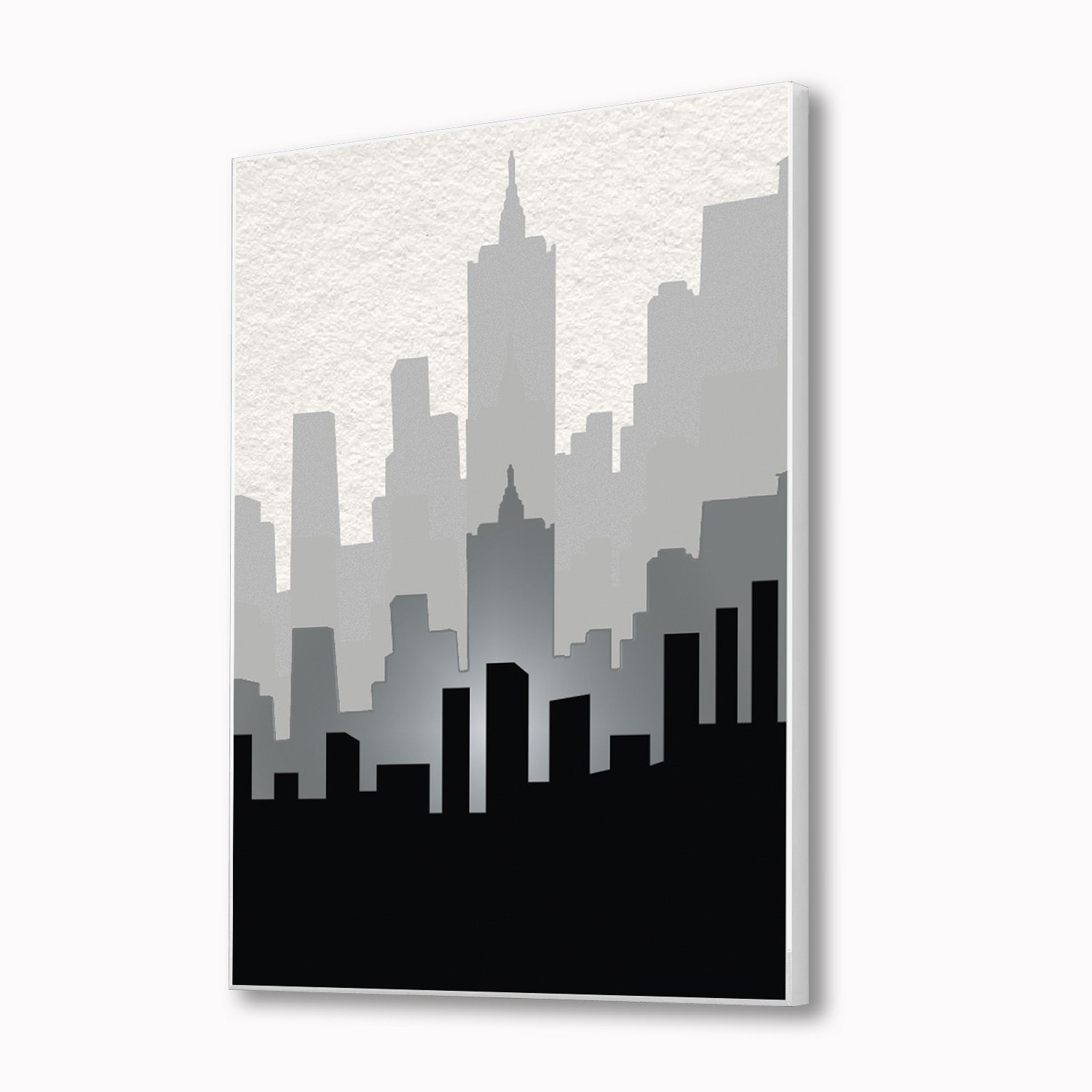 Urban Elegance: Cityscape Canvas Print Wall Painting