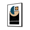 Modern Black and Blue Abstract Canvas Printed Wall Painting