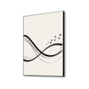 Abstract Wave Black White Canvas Printed Wall Painting