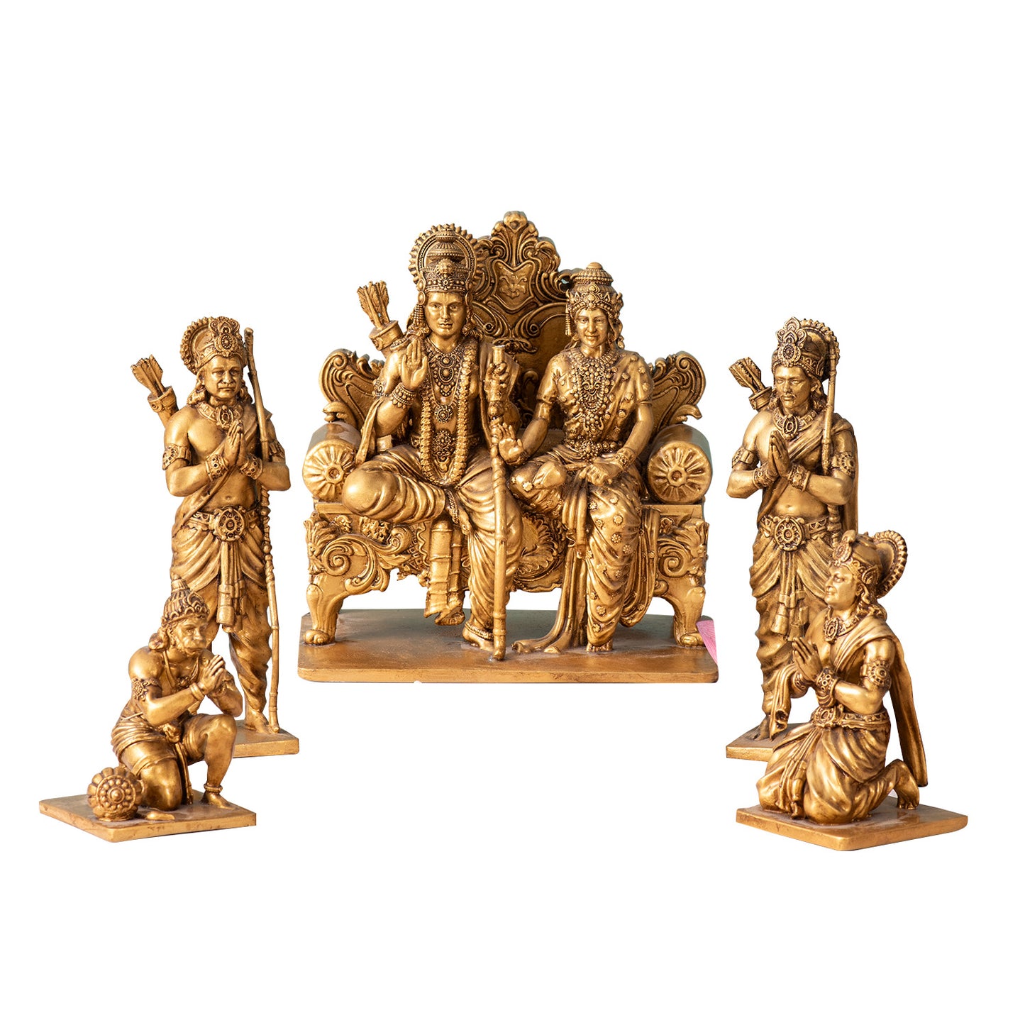 Divine Gold Statues of Ram Darbar