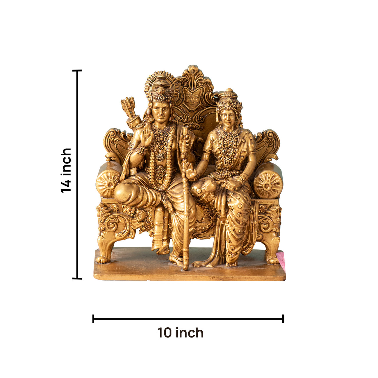 Divine Gold Statues of Ram Darbar