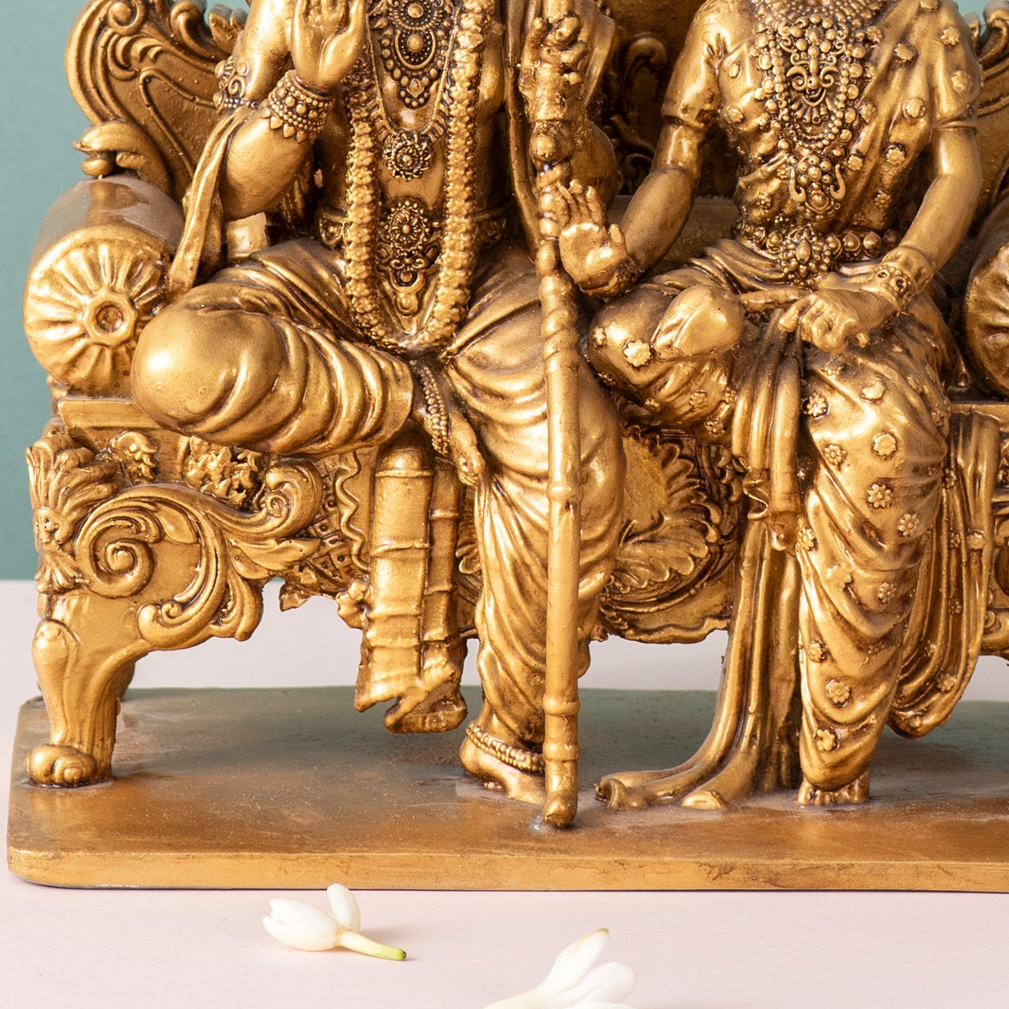 Divine Gold Statues of Ram Darbar