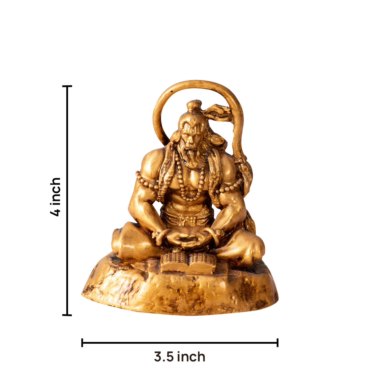 Hanuman: Strength and Devotion Statue Gold