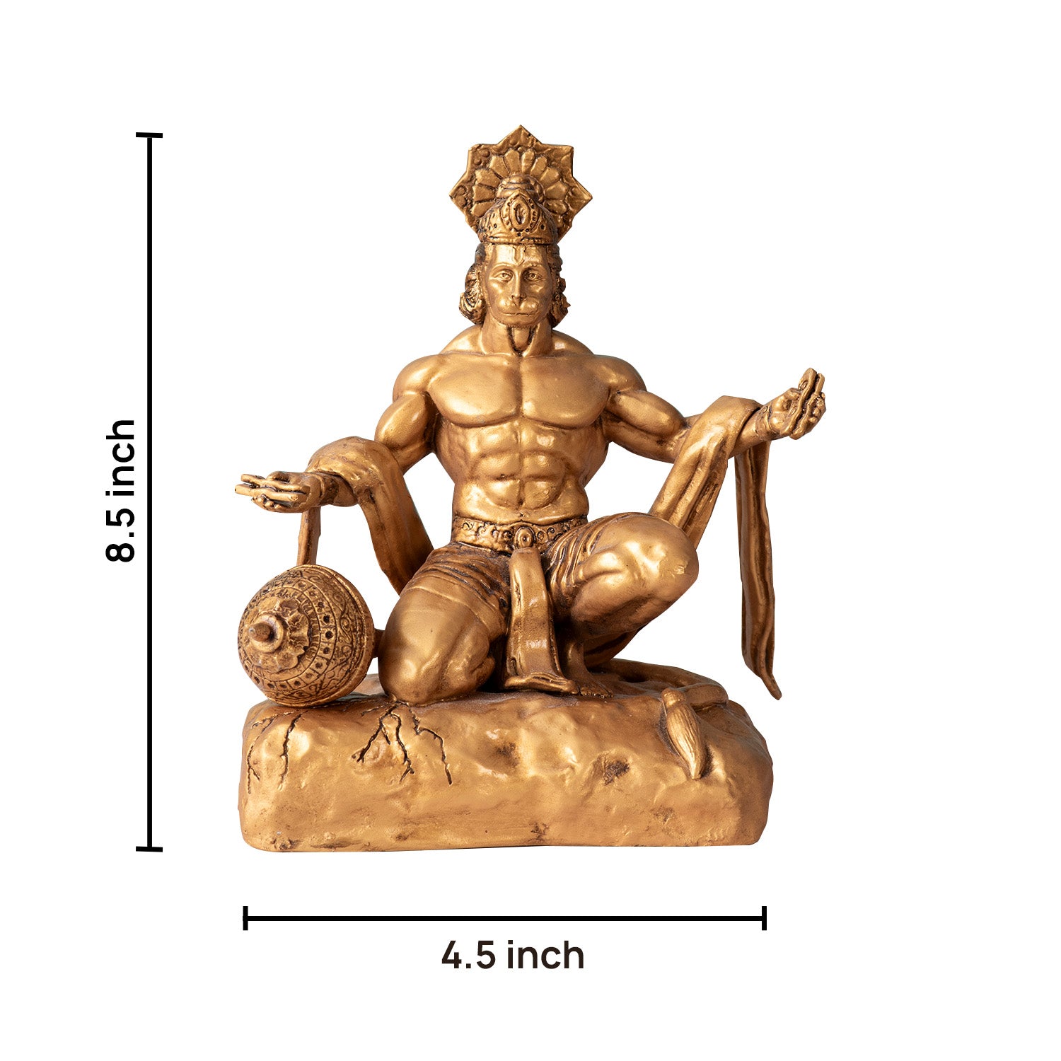 Hanuman: Power and Strength Statue Gold