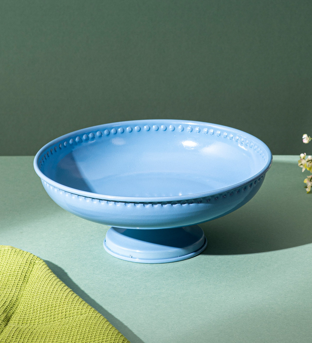 Elegant Blue Bowl for Centerpiece