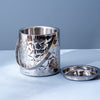 Stylish Silver Hammered Bar Ice Bucket Double walled