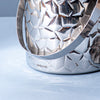 Stylish Silver Hammered Bar Ice Bucket Double walled